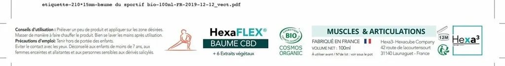 Baume Musculaire CBD Bio 🌿💪 - La Maison Du Canab