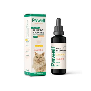 Huile CBD Pawell pour Chat 🐱 - La Maison Du Canab