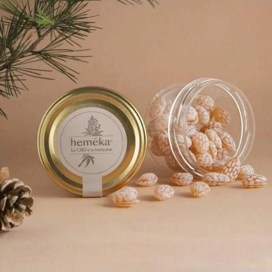 Bonbons au CBD Hemēka : Bourgeons de Pin & CBD 10 mg 🍬🌿 - La Maison Du Canab