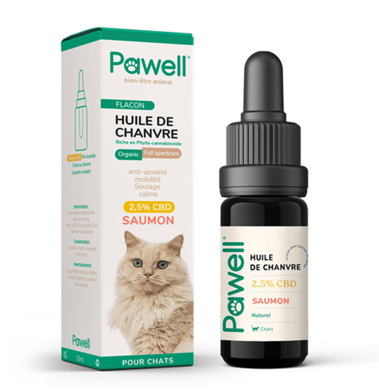 Huile CBD Pawell pour Chat 🐱 - La Maison Du Canab