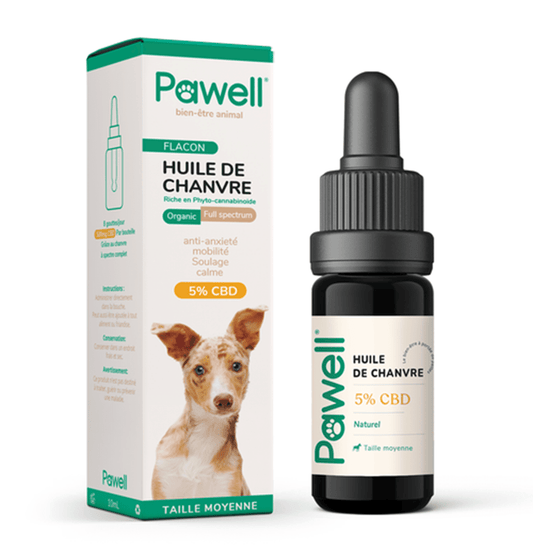 Huile CBD Pawell pour Chien Moyen 🐶 - La Maison Du Canab