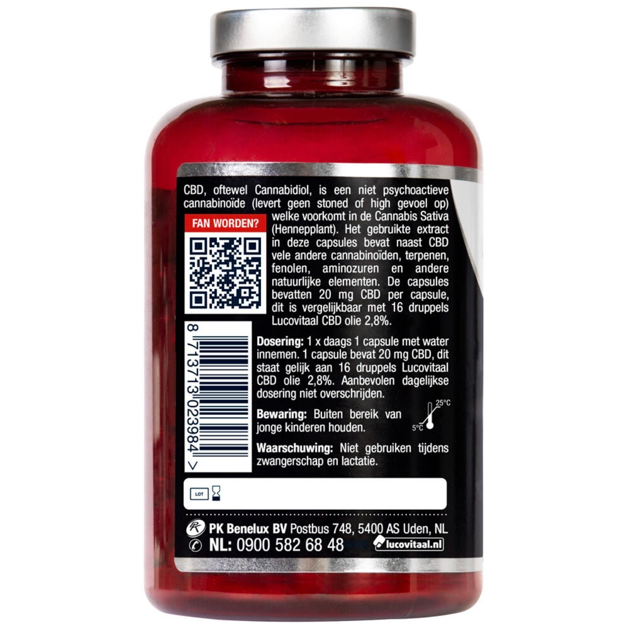 Lucovitaal CBD, 20mg (90 Capsules) - La Maison Du Canab