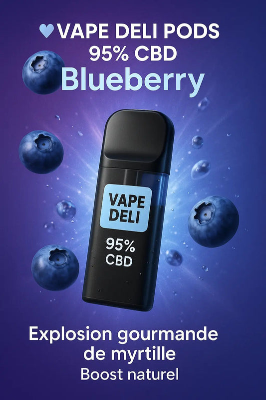 Vape Deli Pod Blueberry 95% CBD🌿🫐 - La Maison Du Canab